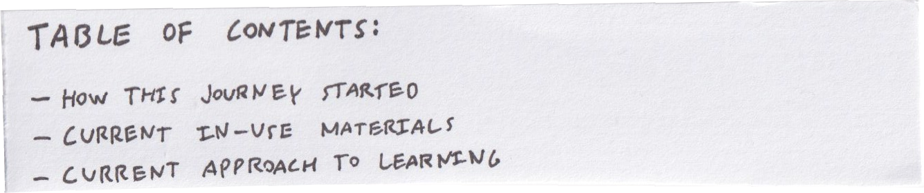 Table of Contents